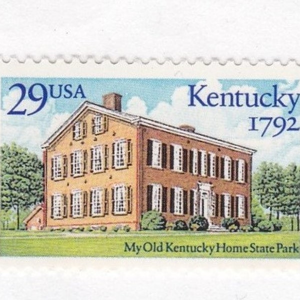 10 Kentucky Statehood 29c Unused Vintage 1992 Postage Stamps for Mailing - Collecting - Crafts. Scott Catalog 2636