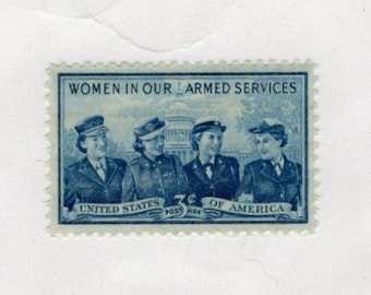 Service Women 3c Unused Vintage 1952 Postage Stamps for Mailing - Collecting - Crafts. Scott Catalog 1013