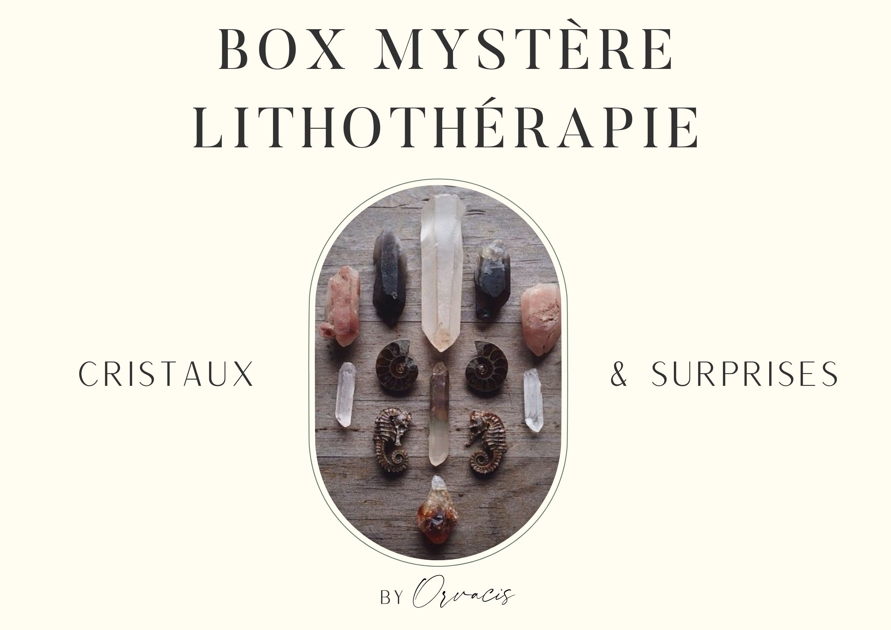 Box Surprise de Cristaux, Boite Mystère Pierres Naturelles, Set Lithothérapie, Coffret Idée Cadeau B