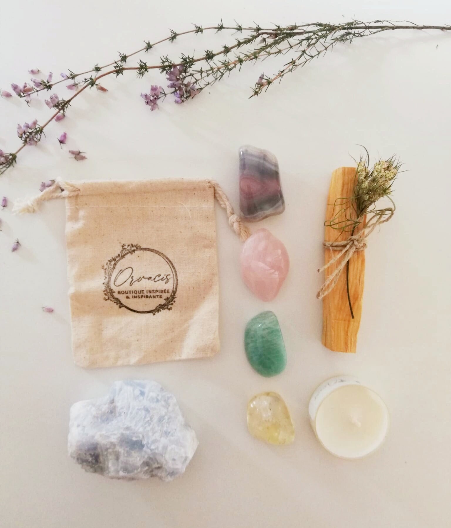 Kit Pierres de Grossesse, Set Cristaux Pour Maman, Cadeau Maternité, Femme Enceinte, Kit Lithothérap