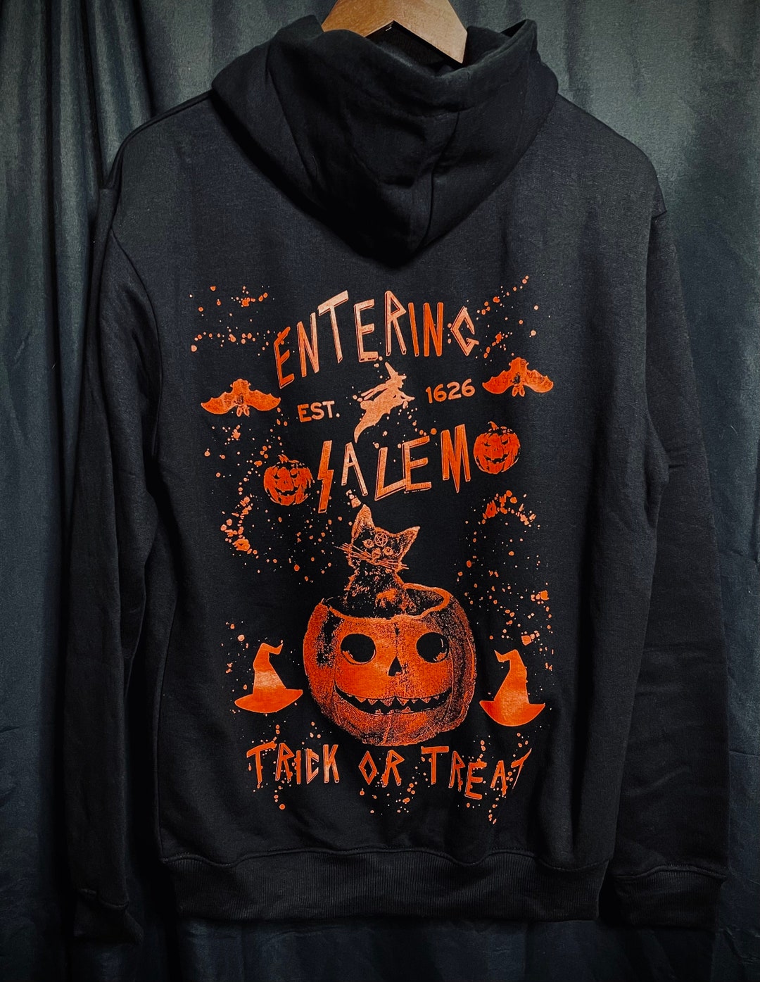 Entering Salem Trick or Treat Hoodie Etsy