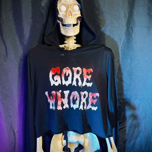 Gore Whore Lightweight Cropped Women’s Hoodie