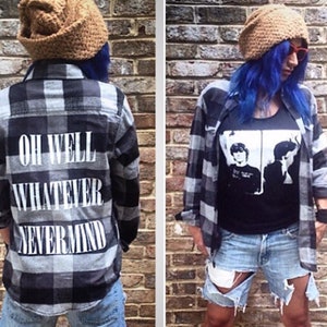Nevermind Flannel - Nirvana, Kurt Cobain