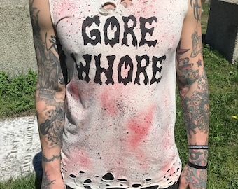 Gore Hure Distressed T-Shirt