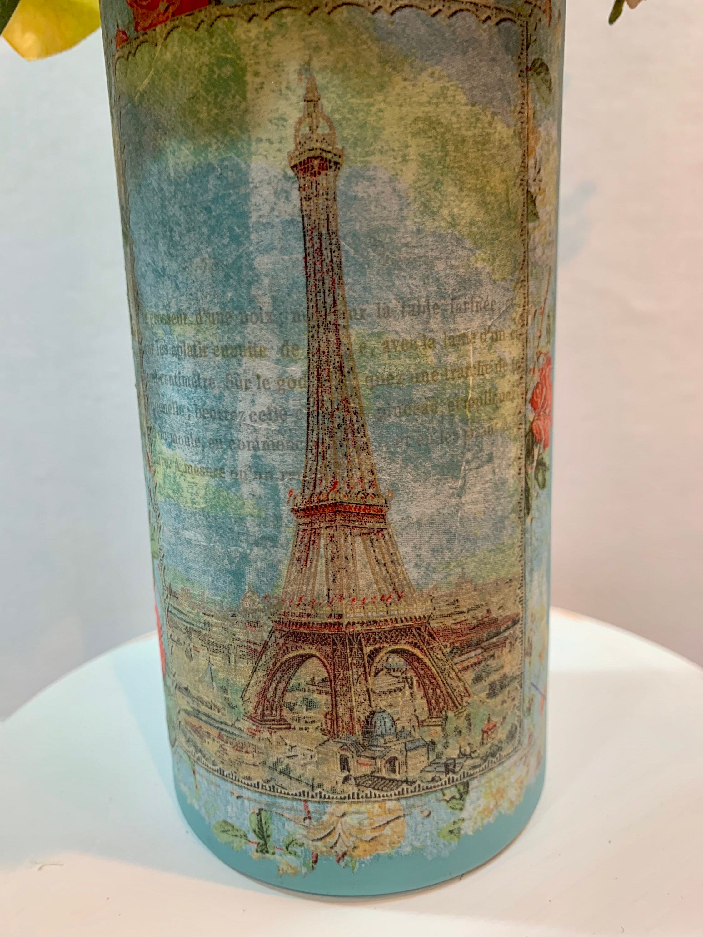 Eiffel Tower Glass Vase Etsy