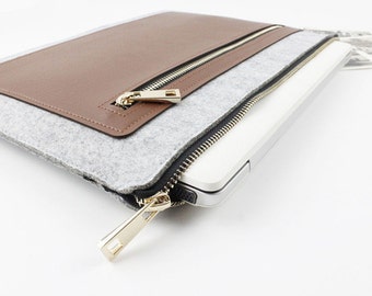 Felt 11, 13.3, 14-15.6" Laptop Case, Lenovo Yoga Laptop Sleeve Dell Inspiron ASUS ZenBook Macbook 12 13 15 Pro Air Sleeve laptop sleeve 055