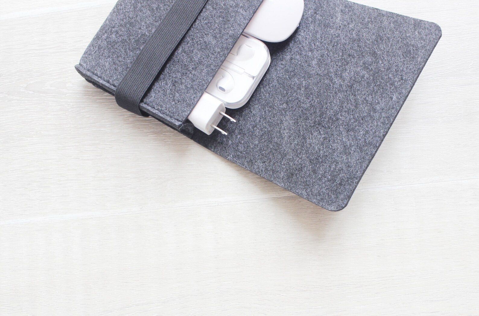 Felt Charger Cable Power Cord Case USB Storage Bag Power Etsy