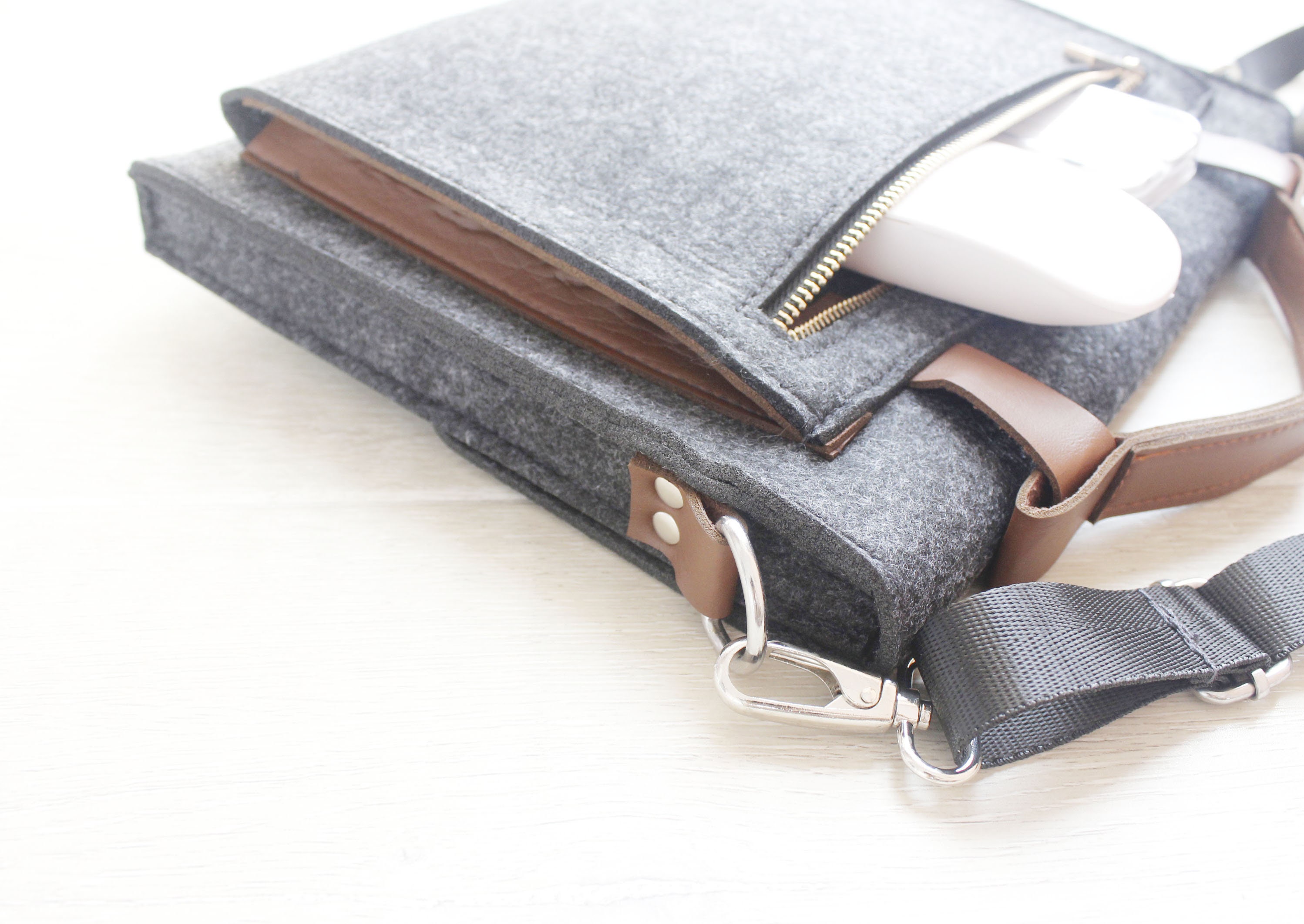 Custodia Per Chromebook 11.6, 13.3 E 14 Pollici, Con Doppia Tasca Per Alimentatore, Neoprene