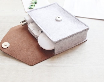 MacBook Ladegerät Halter MacBook Ladegerät Hülle MacBook Ladegerät Abdeckung, Laptop Kabel Organizer Kabeltasche Aufbewahrungstasche für Maus und Charge 124LG