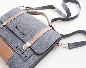 Custodia in feltro per Surface con organizer, custodia protettiva per Microsoft Surface, cover in feltro per laptop, accessori Surface, astuccio da viaggio in feltro, regalo per programmatori