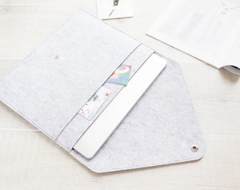 iPad-Hülle aus Filz, minimalistisches Design, handgefertigt