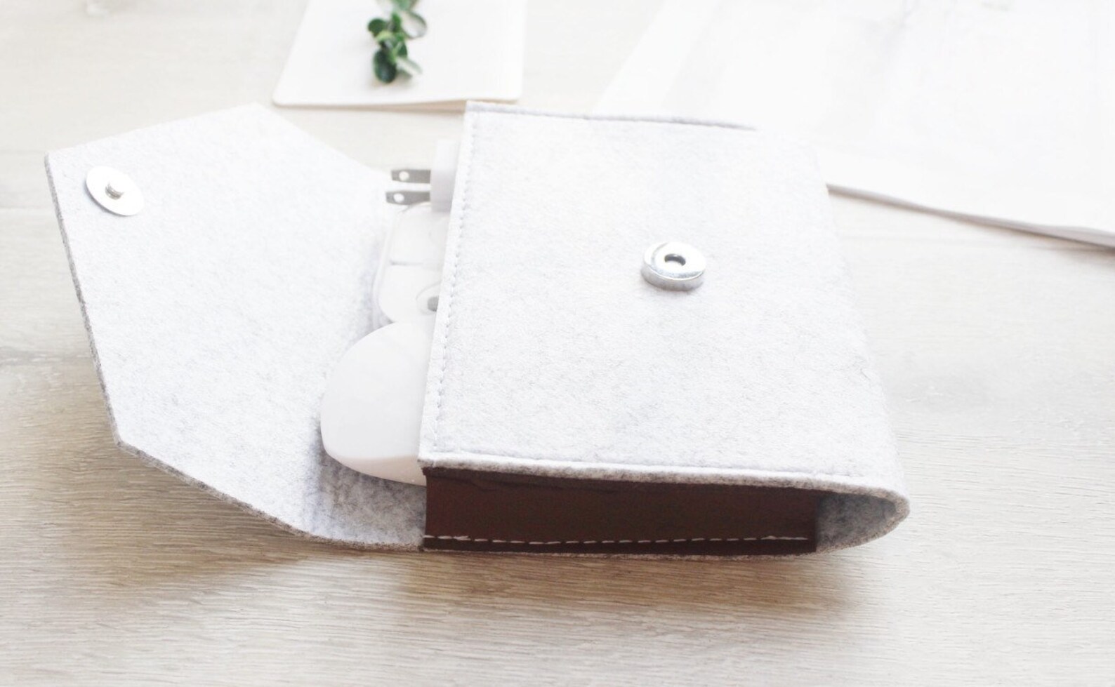 Felt Charger Cable Case Power Cord Bag Storage Bag Charger Etsy