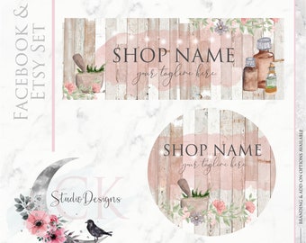 Digital Files Timeline Banner WATERCOLOR Fall Thanksgiving Wood Burlap Chalkboard Etsy Set Facebook Cover Set Facebook Business Page Set