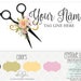 Premade Hairstylist Logo Hairdresser Logo Hair Extension Logo Hair Salon Logo Beauty Logo Logo Set Premade Logo Logo Design