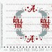Cut file, Football Svg, Bama Svg, Alabama football svg, Silhouette Cut File, dxf file, ai file, Silhouette Cameo, Cricut, Monogram Circle