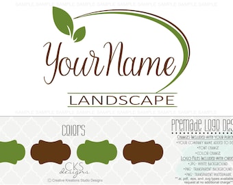 premade lawn care logo landscaping logo landscape logo lawn logo watermark logo branding logo graphic design