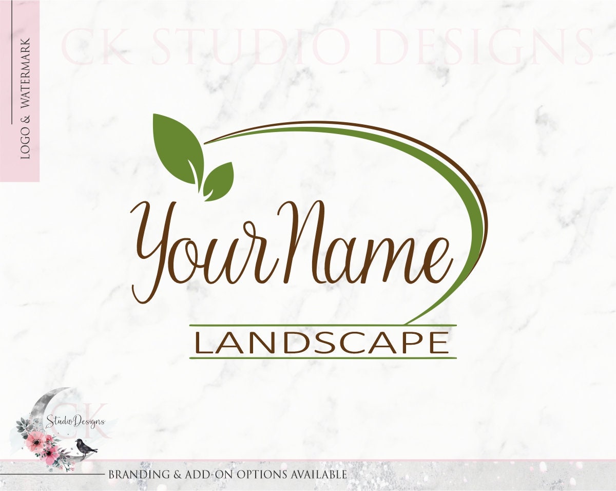 Premade Lawn Care Logo Landscaping Logo Landscape Logo
