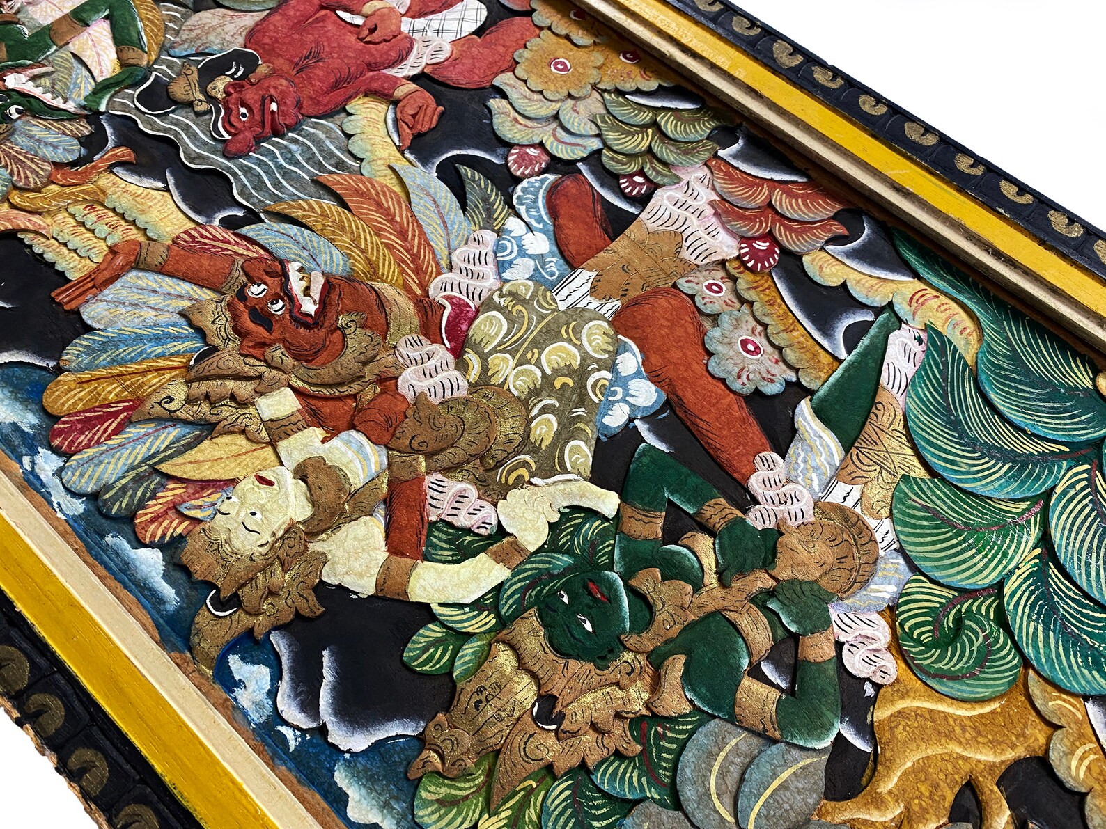 Indonesian Wood Relief Carving Wall Art Indonesian Wall Art | Etsy