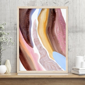 Limited Edition &quot;Abstract&quot; Art Print | Giclée Watercolor Painting | Modern Home Decor | Unique Gift for Art Lovers