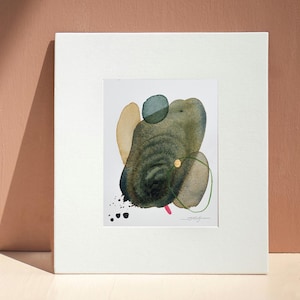 Dipinto ad acquerello astratto ORIGINALE, opera d'arte dipinta a mano, acquerello originale unico nel suo genere, arte murale unica, moderno