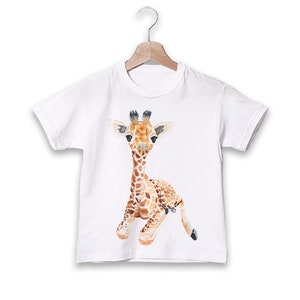 Baby Bodysuit with Cute Giraffe Print