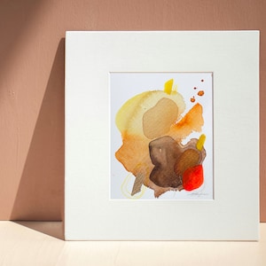 ORIGINALE Pittura ad acquerello astratto, opera d’arte dipinta a mano, originale acquerello unico nel suo genere, arte da parete unica, moderna