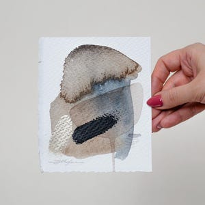 Dipinto ad acquerello astratto ORIGINALE, opera d'arte dipinta a mano, acquerello originale unico nel suo genere, arte murale unica, moderno