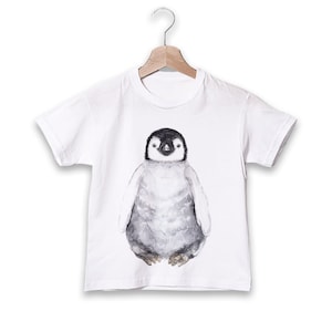 Baby Penguin T-shirt, Girl Animal Shirt, Baby Shower Gift, Boy T-shirt Gift, Funny Animal Tee, Cute Birthday Shirt, Toddler tshirt