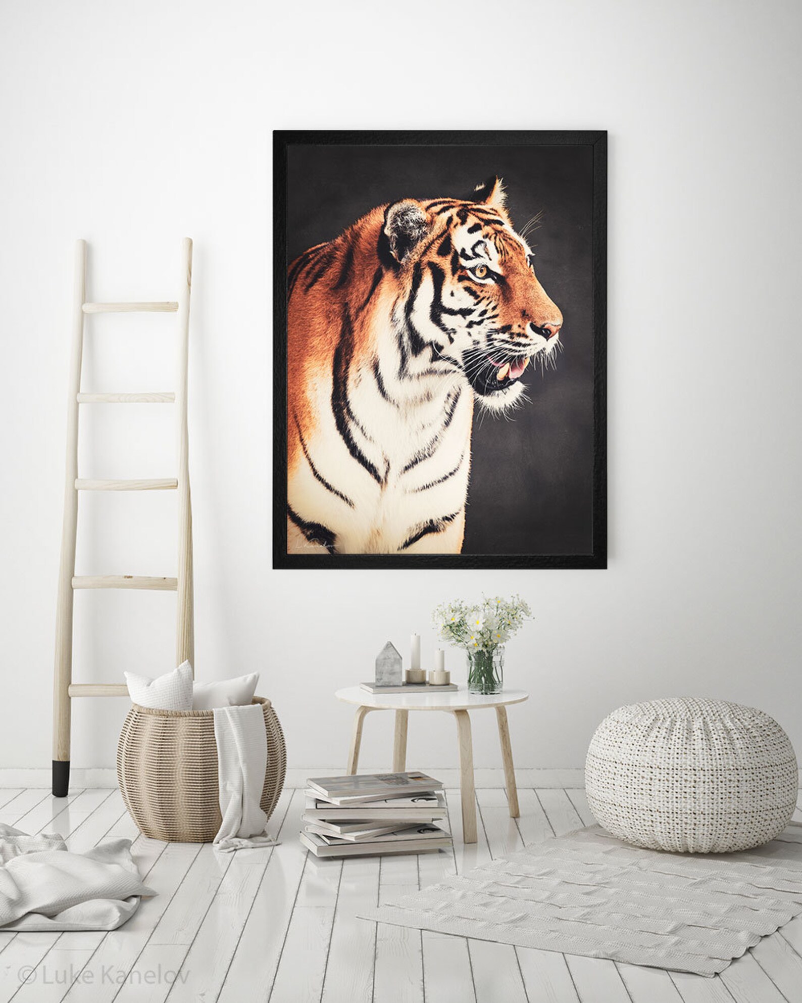 Tiger Home Decor Print Bengal Tiger Siberian Tiger Wild Etsy
