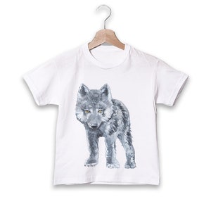 Wolf Kids T-shirt, Boy Birthday Gift, Gift for Him or Her, Baby Shower Gift, Toddler Animal Tee, Cool Boy Shirt, Christmas Gift Idea