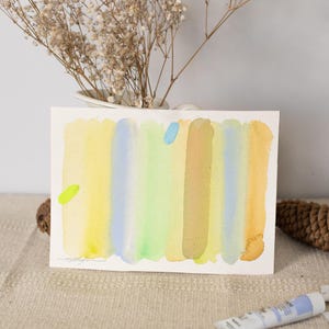 Dipinto ad acquerello astratto ORIGINALE, opera d'arte dipinta a mano, acquerello originale unico nel suo genere, arte murale unica, moderno