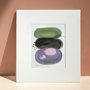Dipinto ad acquerello astratto ORIGINALE, opera d'arte dipinta a mano, acquerello originale unico nel suo genere, arte murale unica, moderno