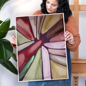 Limited Edition &quot;Constructor World Abstract&quot; Art Print | Giclée Watercolor Painting | Modern Home Decor | Unique Gift for Art Lovers