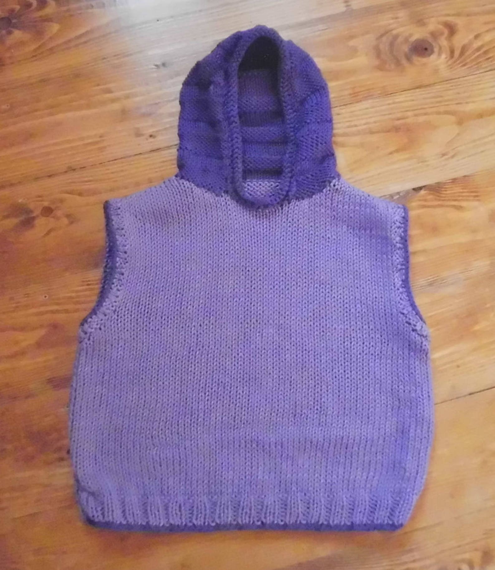 LUCIA GILET knitting pattern for a sleeveless jumper in Etsy