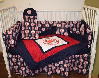 red sox crib bedding