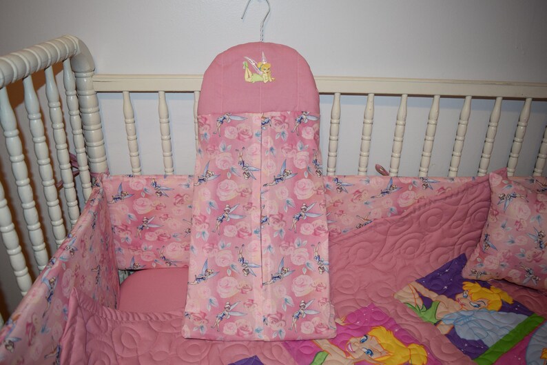 New Crib Nursery Bedding Set M W Tinkerbell Faces Fabric Etsy