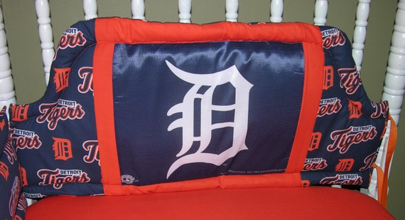 Crib Bedding Set M W Detroit Tigers Fabric Etsy