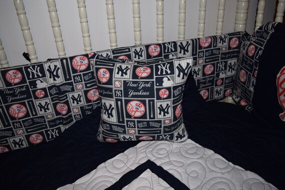 New Crib Nursery Bedding M W Ny Yankees Top Hat Fabric Etsy
