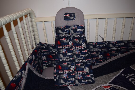 New Crib Nursery Set M W New England Patriots Etsy