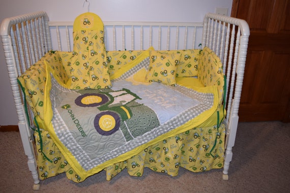 tractor crib bedding set