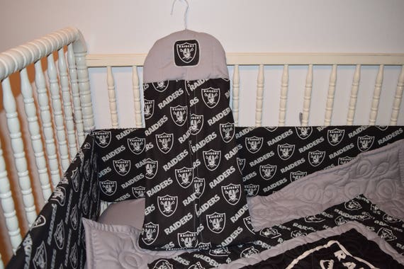 Raiders Crib Bedding Set Raiders Crib Bedding Set, Oakland Raiders Crib Bedding Set