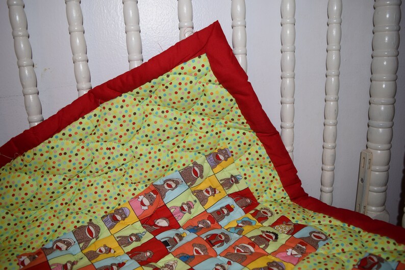 Sock Funky Monkey Crib Bedding Nursery Set | Etsy