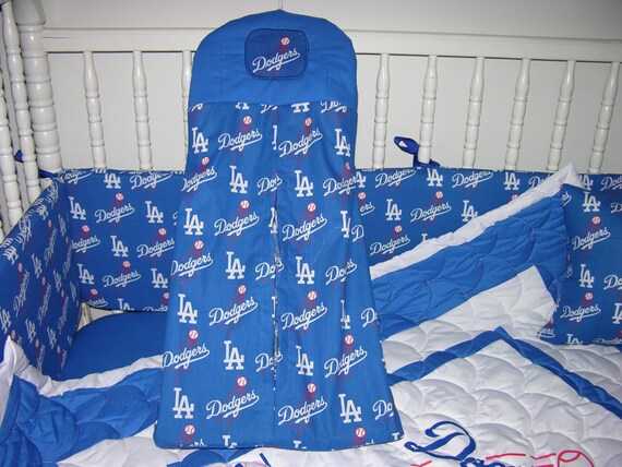 dodgers crib bedding set