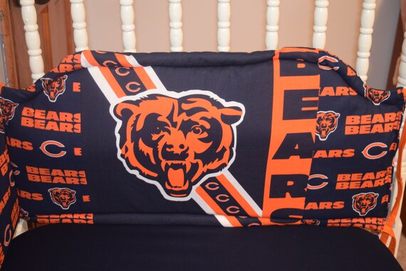 New Crib Bedding Set M W Chicago Bears Fabric Etsy