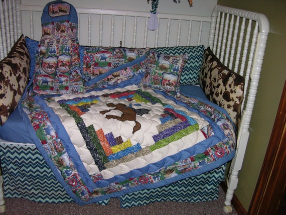 crib bedding set with mobile