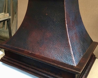 Range Hood, Rancho Collection, Shown in Aged Copper Patina