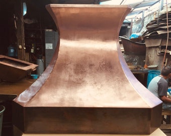 Range Hood, Morelo Collection, Shown in Matte Copper Penny, Shipping is Always Free!