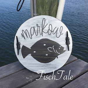 Flounder Serving Tray - Any Fish Wood Tray -  Rustic Personalized Serving Tray - Custom Wood Tray - Rustic Wedding Gift - Anniversary Gift