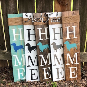 Doxie Sign - Dachshund Home Sign - Rustic dog sign - Doxie Home Sign - Dog Sign - Dachshund Sign - Dog Home Sign - Dachshund Decor Dog Decor