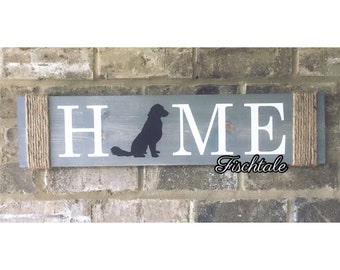 Horizontal Symbol Sign - Dog Home Sign - Rustic dog sign - Golden Retriever Home Sign - Any symbol horizontal home sign - Dog - Pet Home